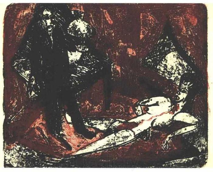 Ernst Ludwig Kirchner The murderer Spain oil painting art